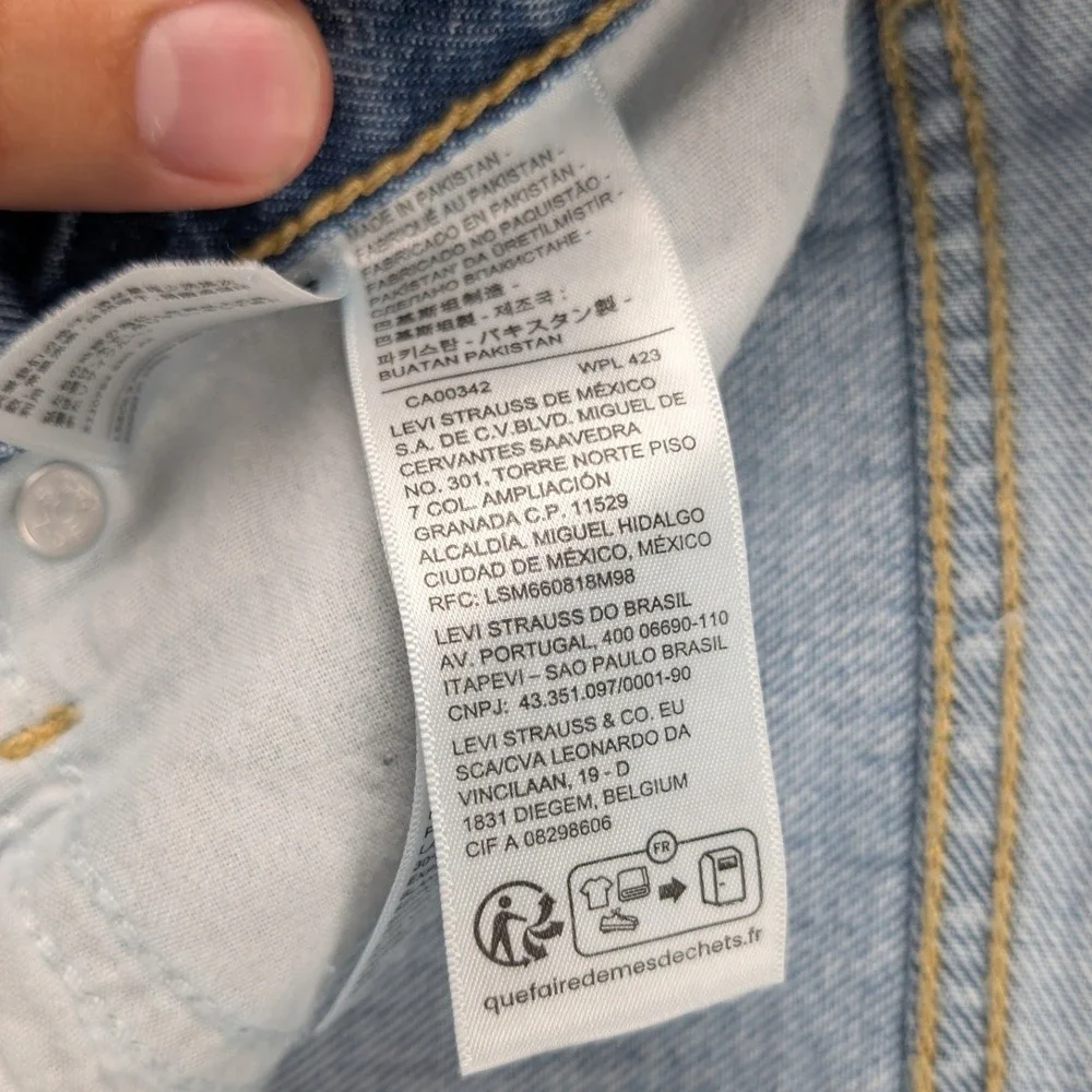 Levi's '94 Baggy Jeans Men's 35x31 Blue Light Wash Relaxed Skater Streetwear